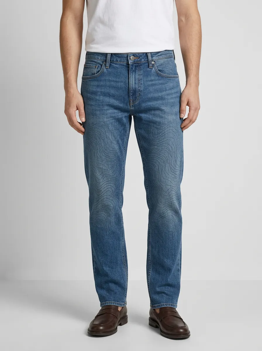 Wavy Line Jeans