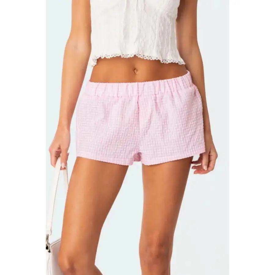Relaxed Elastic Waist Shorts