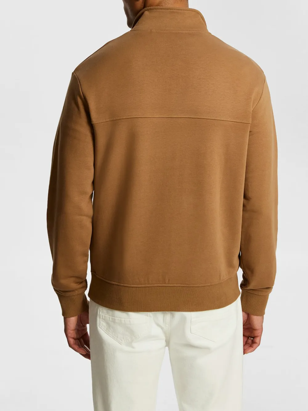 Brown Quarter Zip Sweatshirt