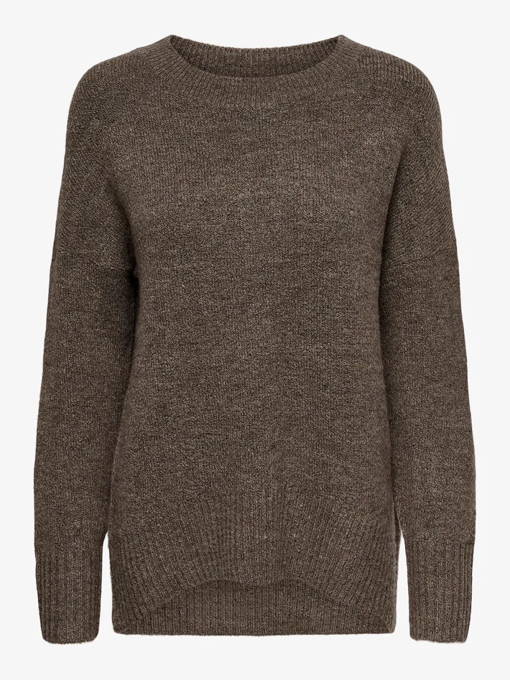 Crew Neck Plain Colored Cotton Sweaters