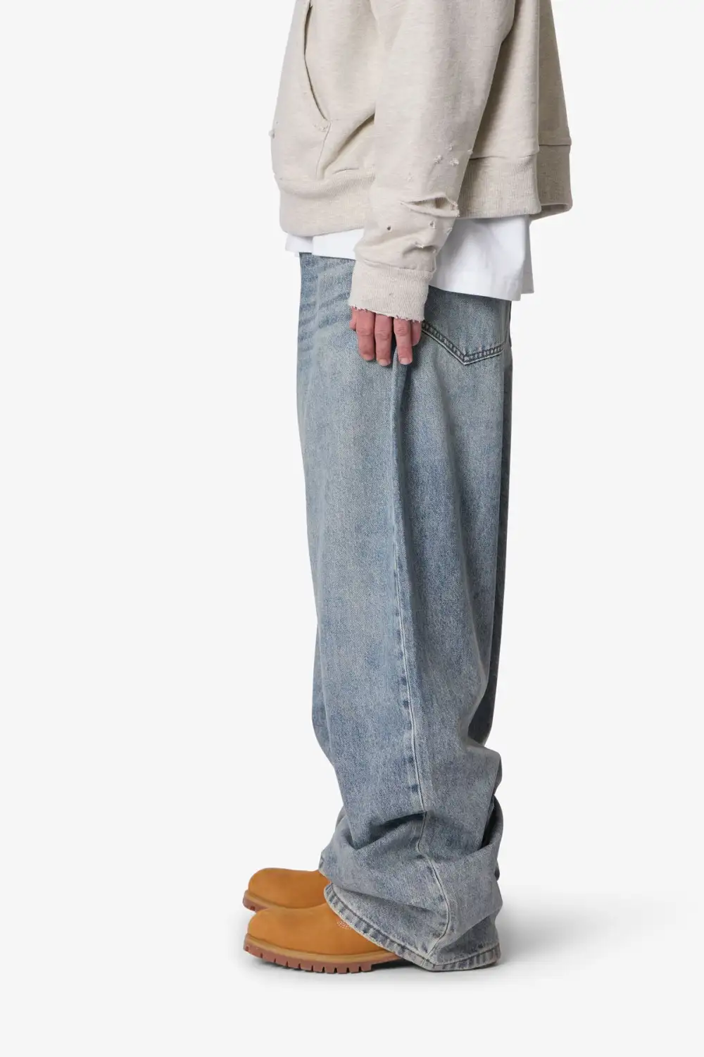 Mega Baggy Waxed Jeans