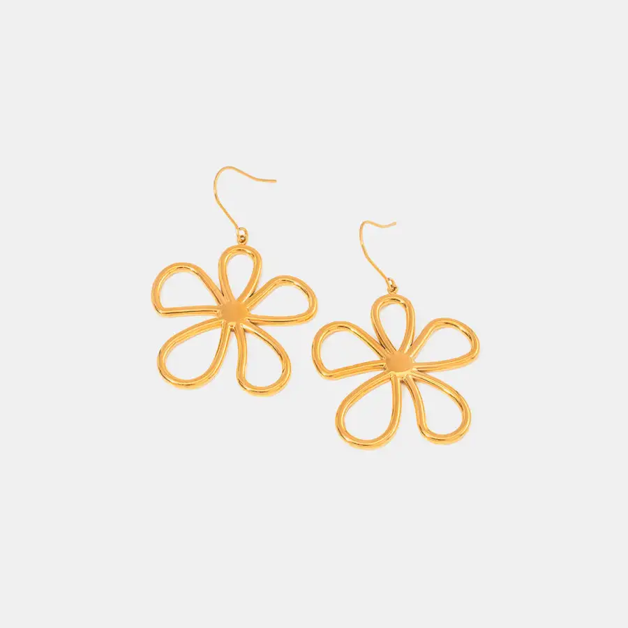Everyday K Gold Plated Flower Earrings