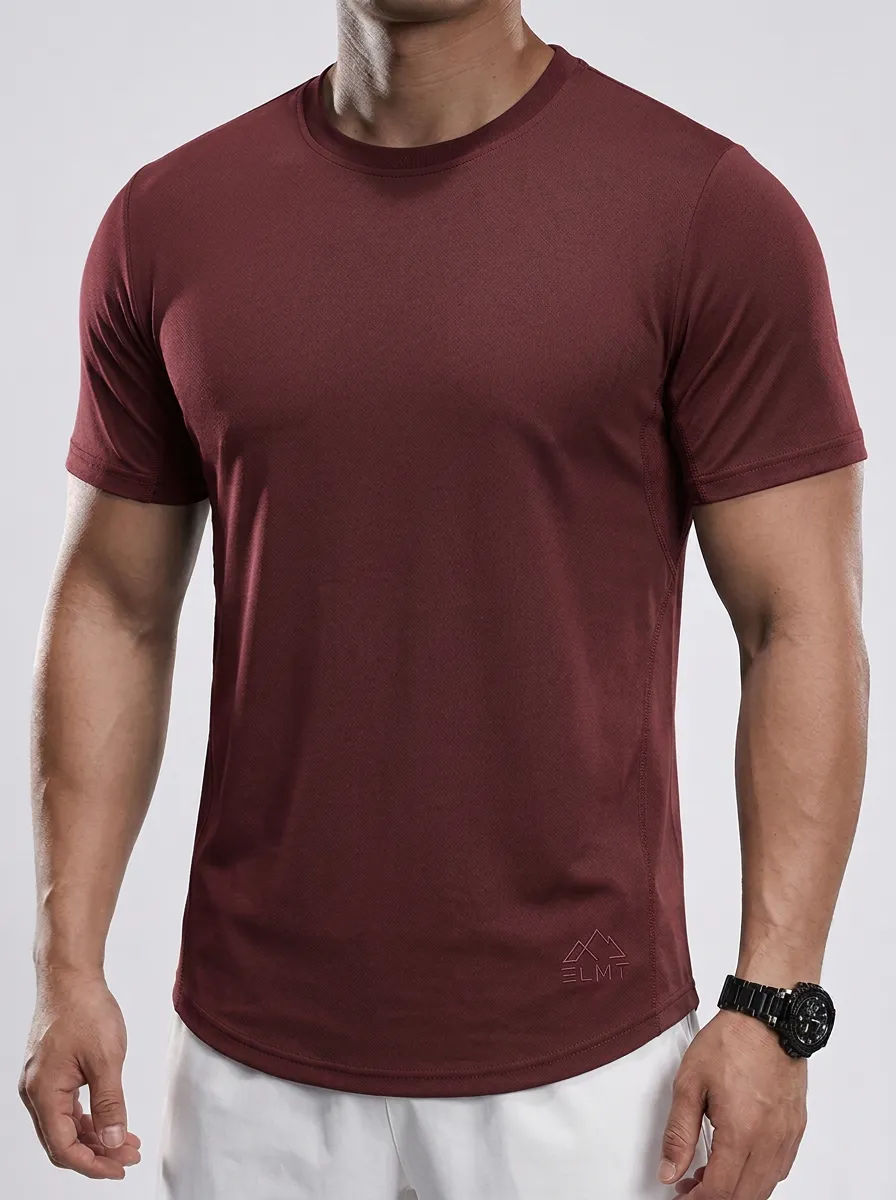 Men's Mountain Athletic Performance Sport Crewneck T-Shirt