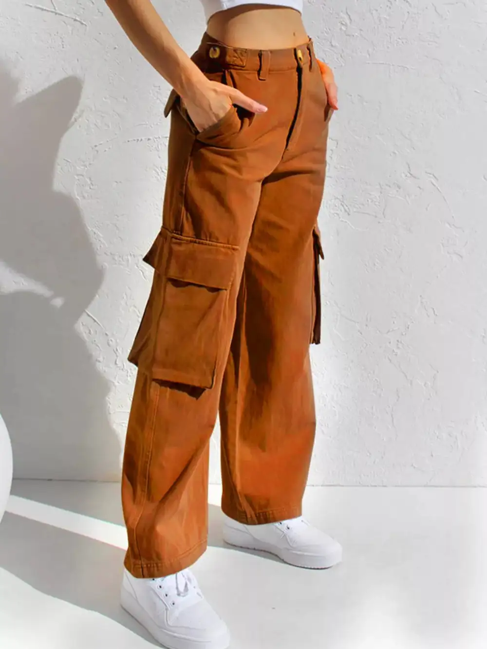 Polished High Waist Wide Leg Denim Jeans