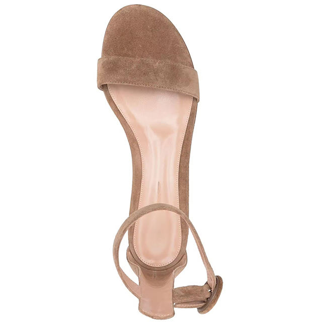 Aurielle Suede Low Heel Sandals