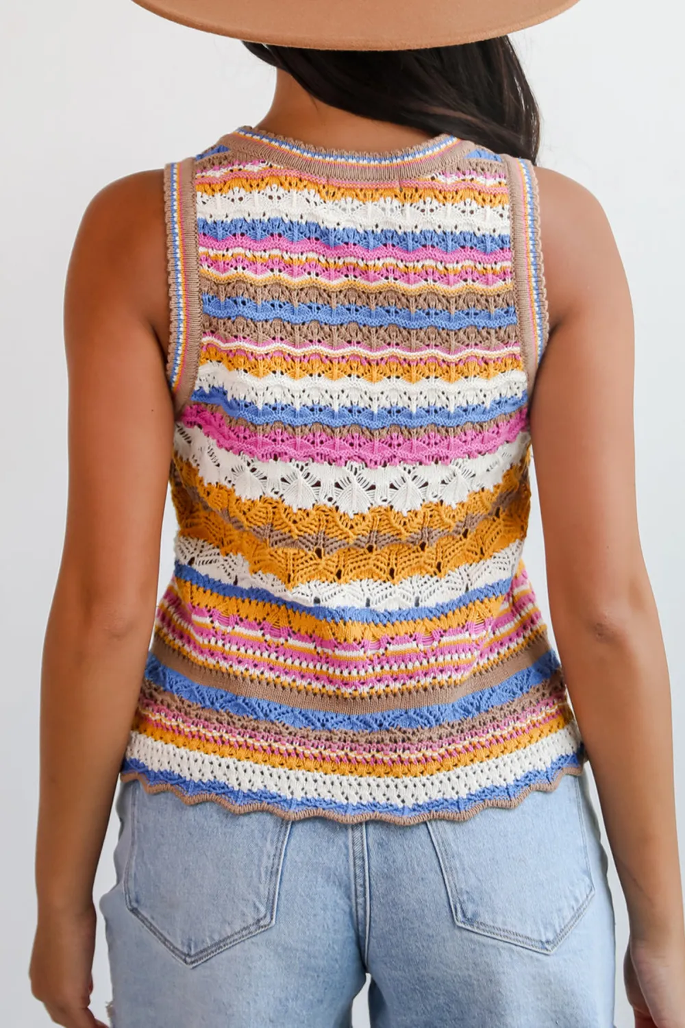 Perfect Multi Crochet Knit Tank