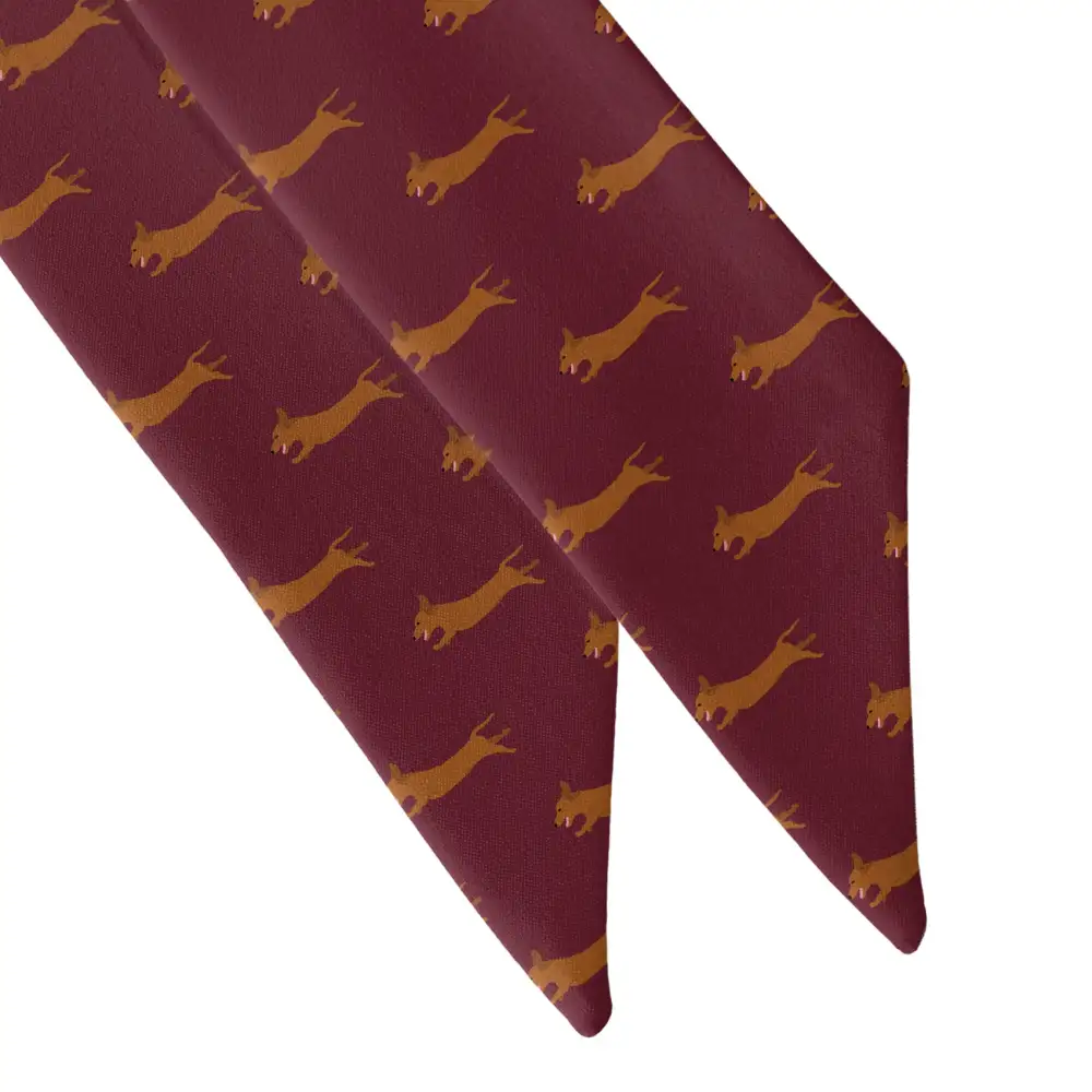Dachshund Motif Hair Scarf