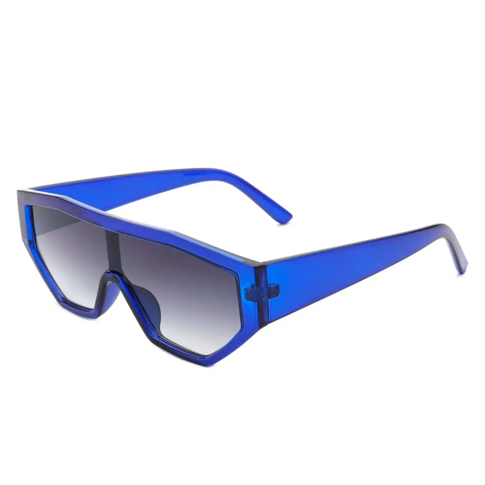 Statement Square Geometric Frame Sunglasses