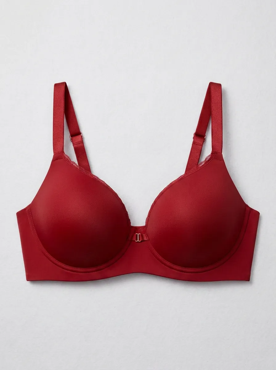 Women's Front-Closure Underwire Seamless Lace-Trim Bra