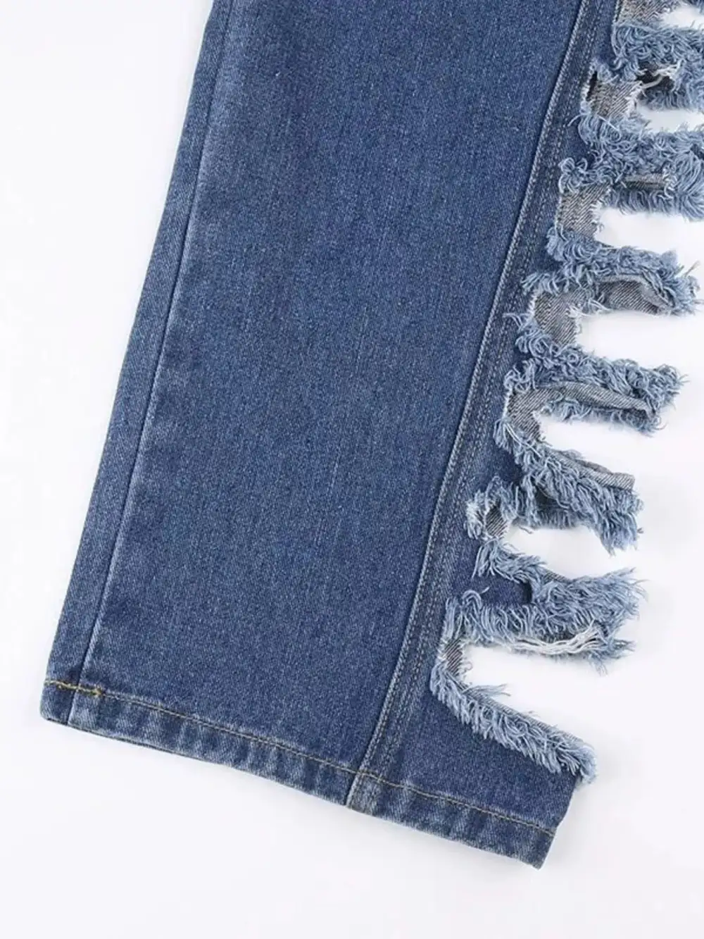 Washed Distressed Denim Jeans
