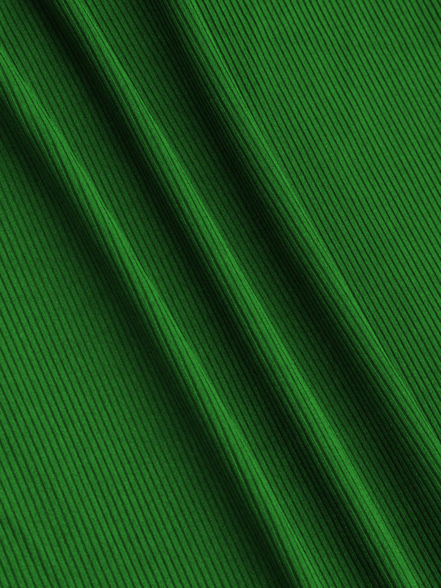 High Neck Ruched Midi Dress