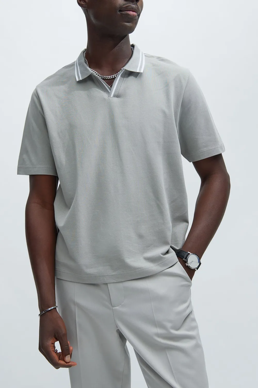 Business Style Short Sleeve Polo