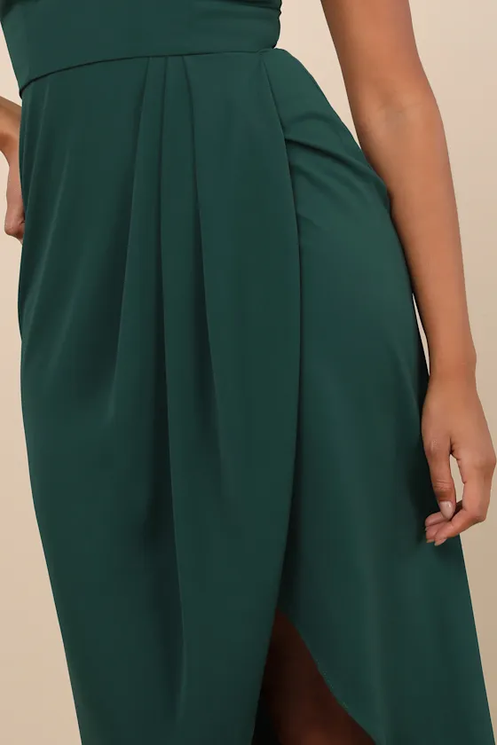 Reinette Navy Blue Midi Dress