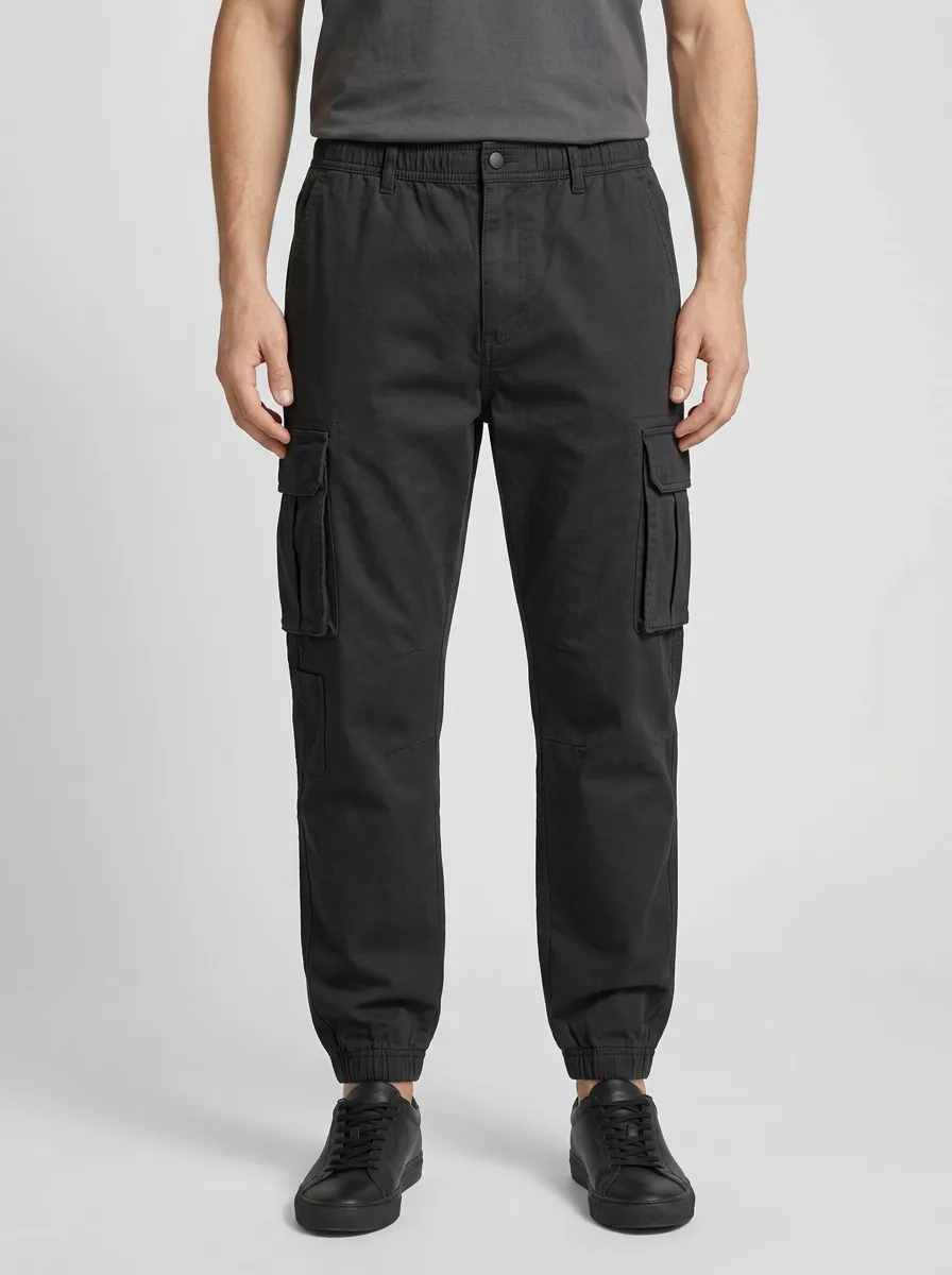 Multi-Pocket Jogger Solid-Style Men's Cargo Pants