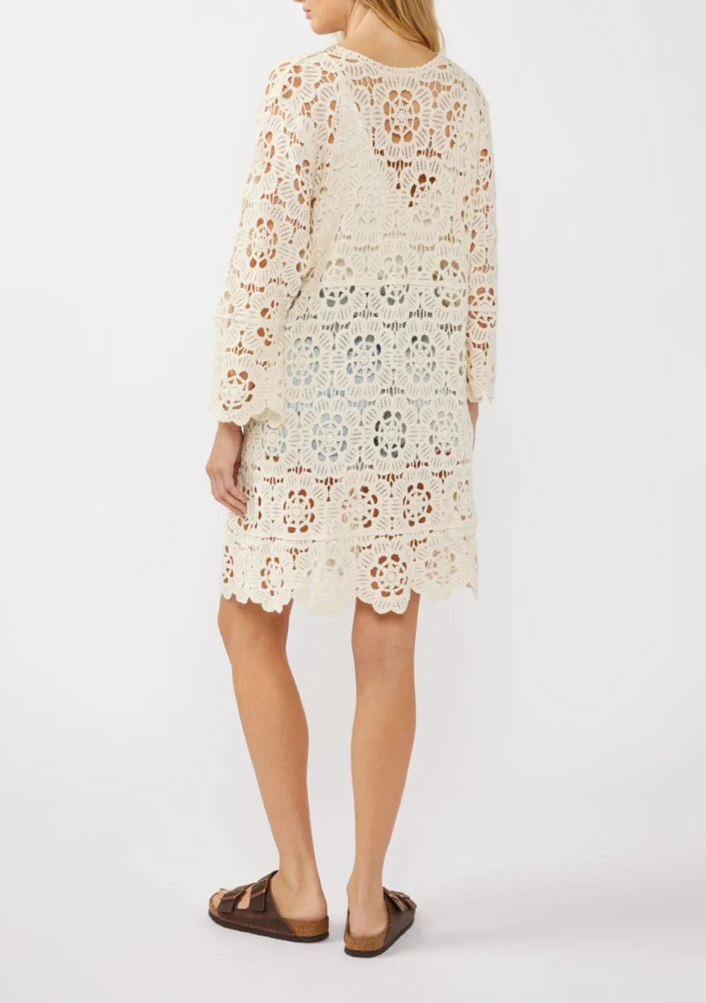 Crochet Tie Front Cardigan