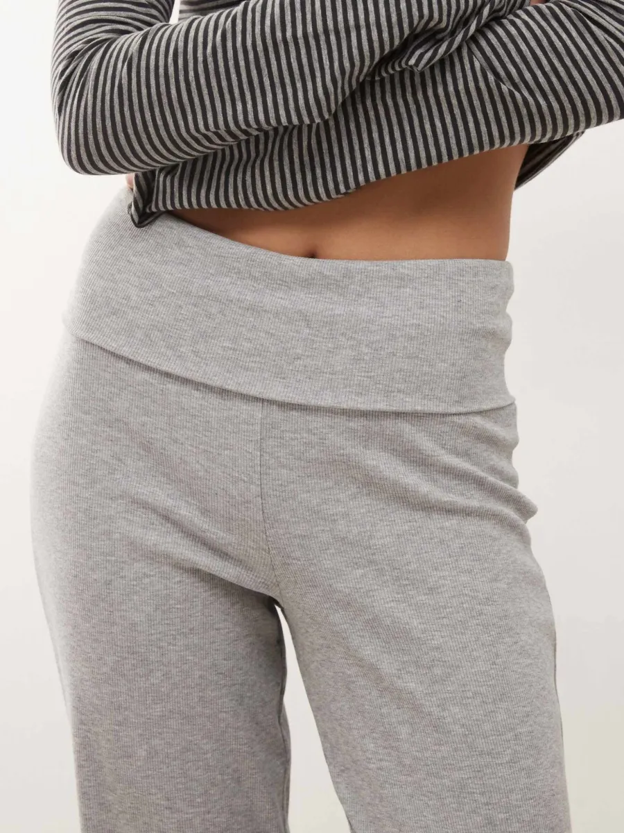 Chic Slouchy Knit Trousers