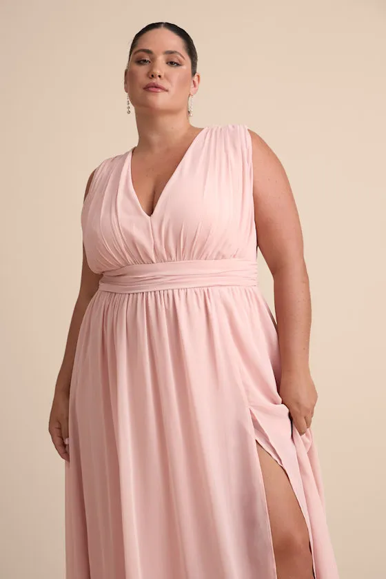 Heavenly Hues Dark Blue Floral Maxi Dress