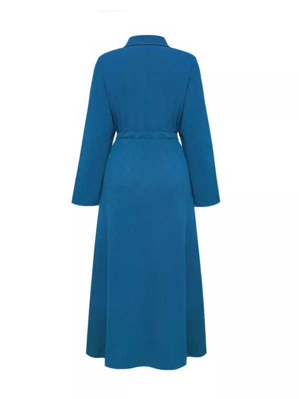 Easy Fit Button Front Midi Dress