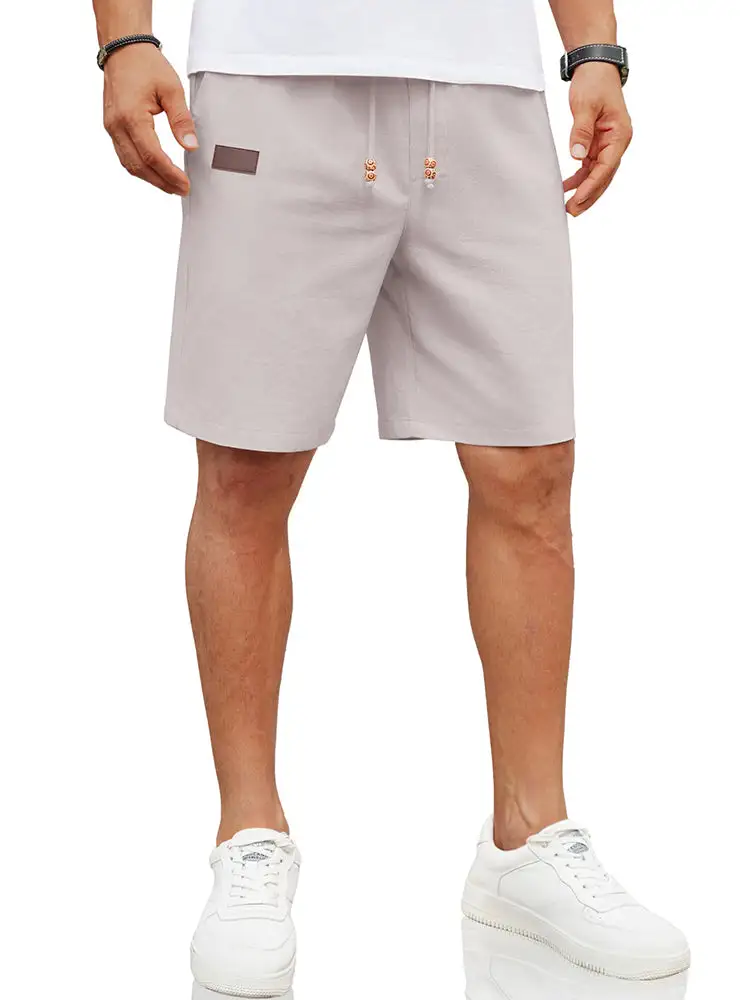 Men's Casual Linen Blend Casual Shorts