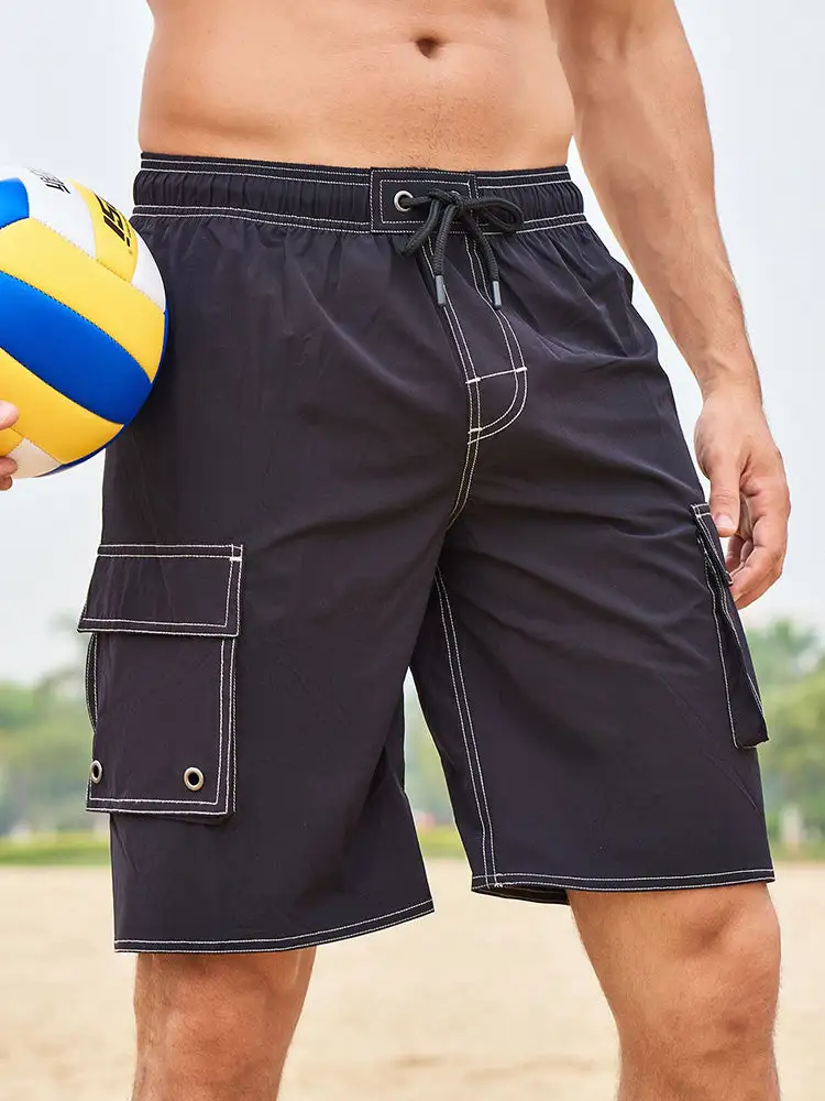 Men's Casual Side Stripe Boardshorts