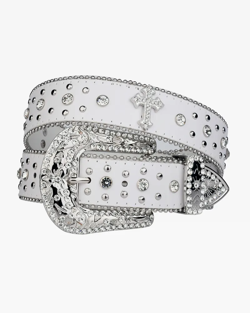 Modern Rhinestone Accent Women's Belt