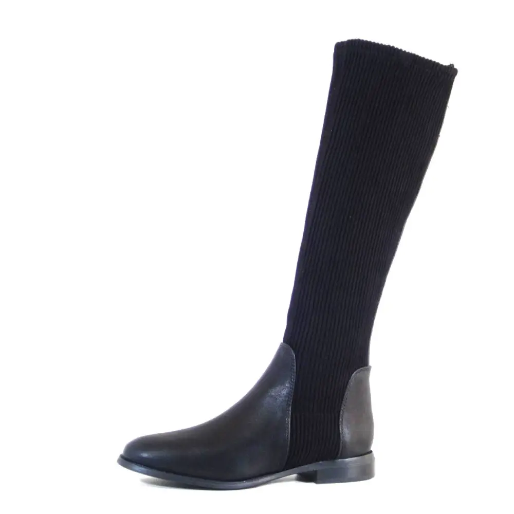 Back Zip Stretch Knee High Boots