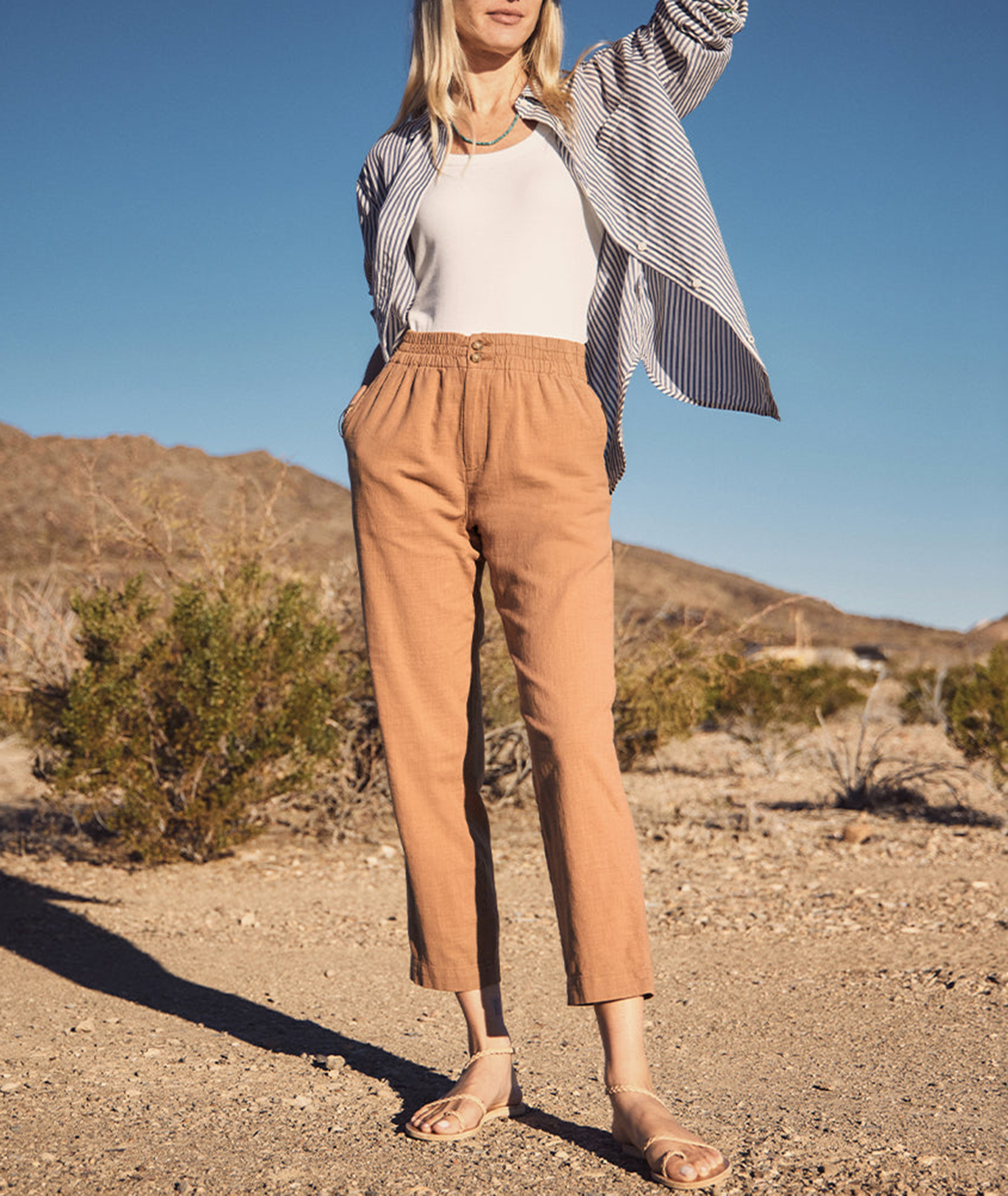 Desert Hue Cropped Trousers