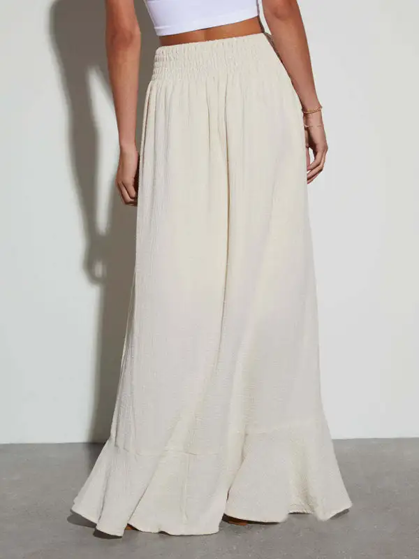 Neat Cotton Blend Pocket Detail Skirt