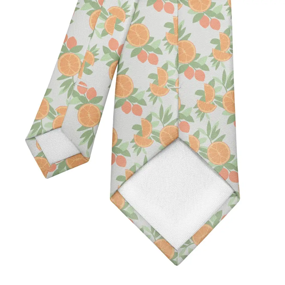 Citrus Blossom Pattern Necktie