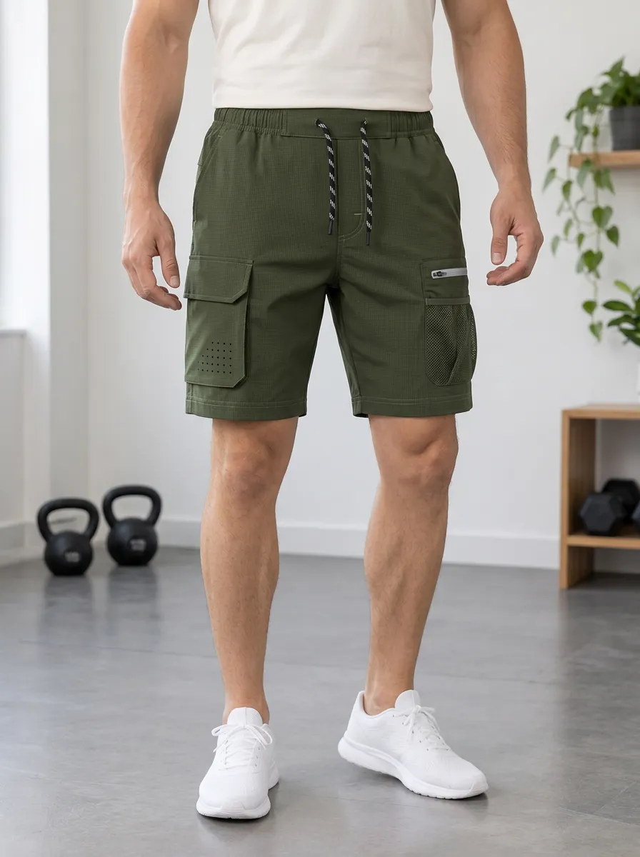 Men's Utility Cargo Shorts Mesh