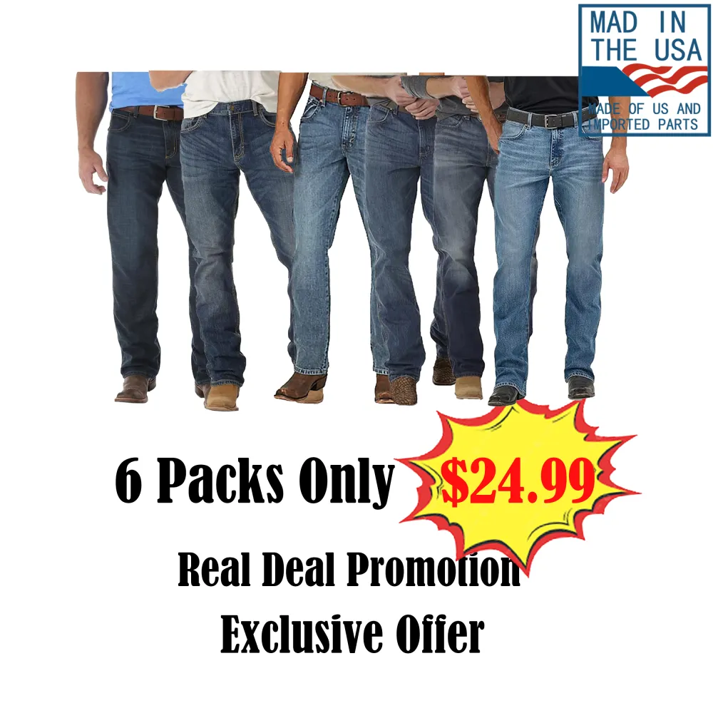 👖  Men’s Retro Limited Edition Relaxed Fit Boot Cut Jean  Classic Western. Modern Comfort. Built for Every Ride. 🔥 Limited Edition — Available While Supplies Last!