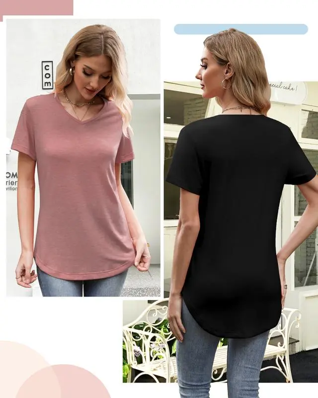 8PACK-Casual V-Neck T-Shirt