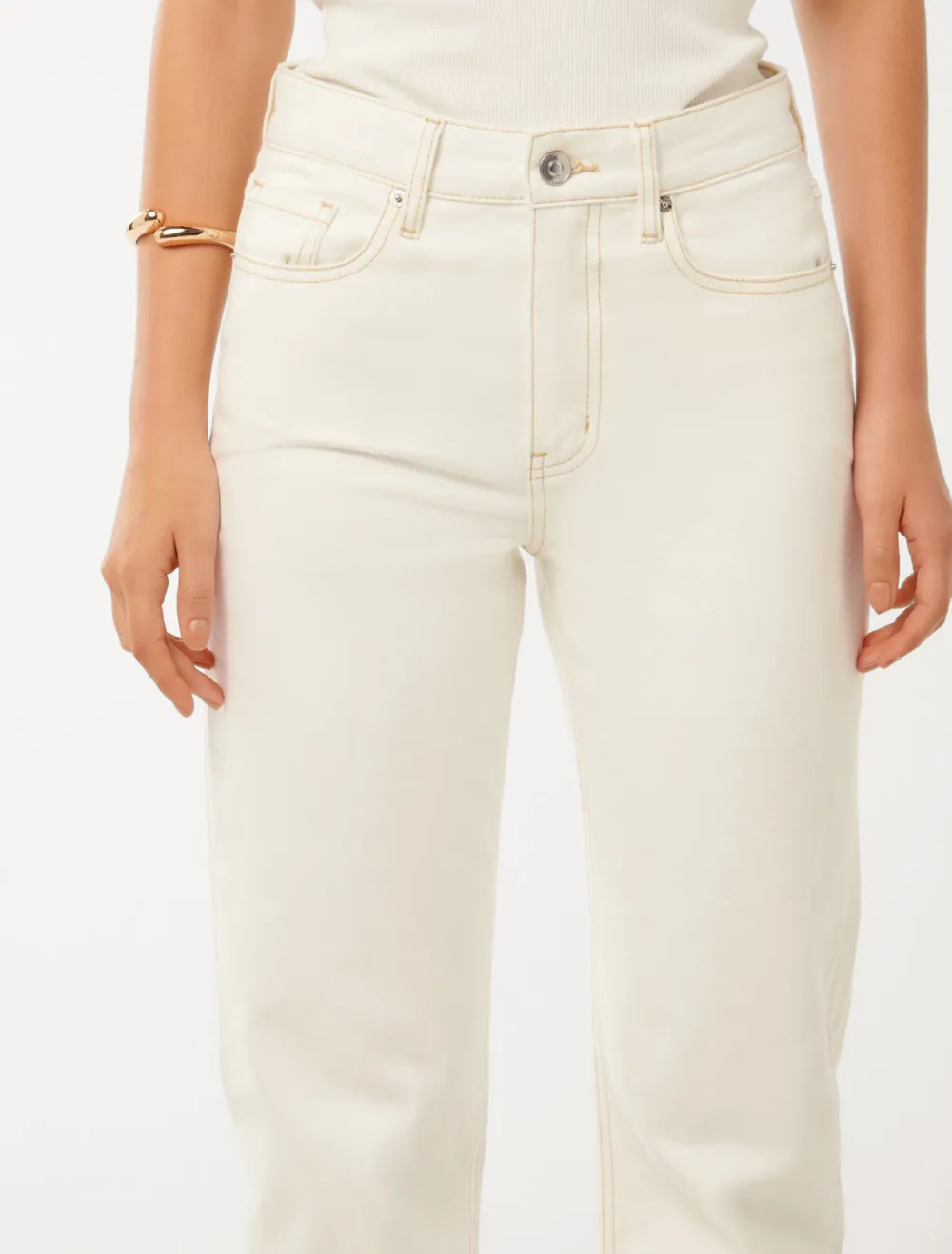 Casual Style Ankle Straight Jean