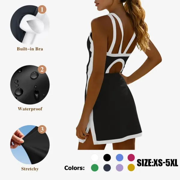 Women's Sleeveless Backless Tennis Dress🔥8-Pack -Only $24