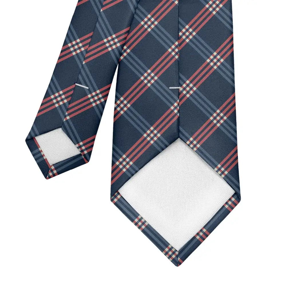 Modern Plaid Pattern Necktie