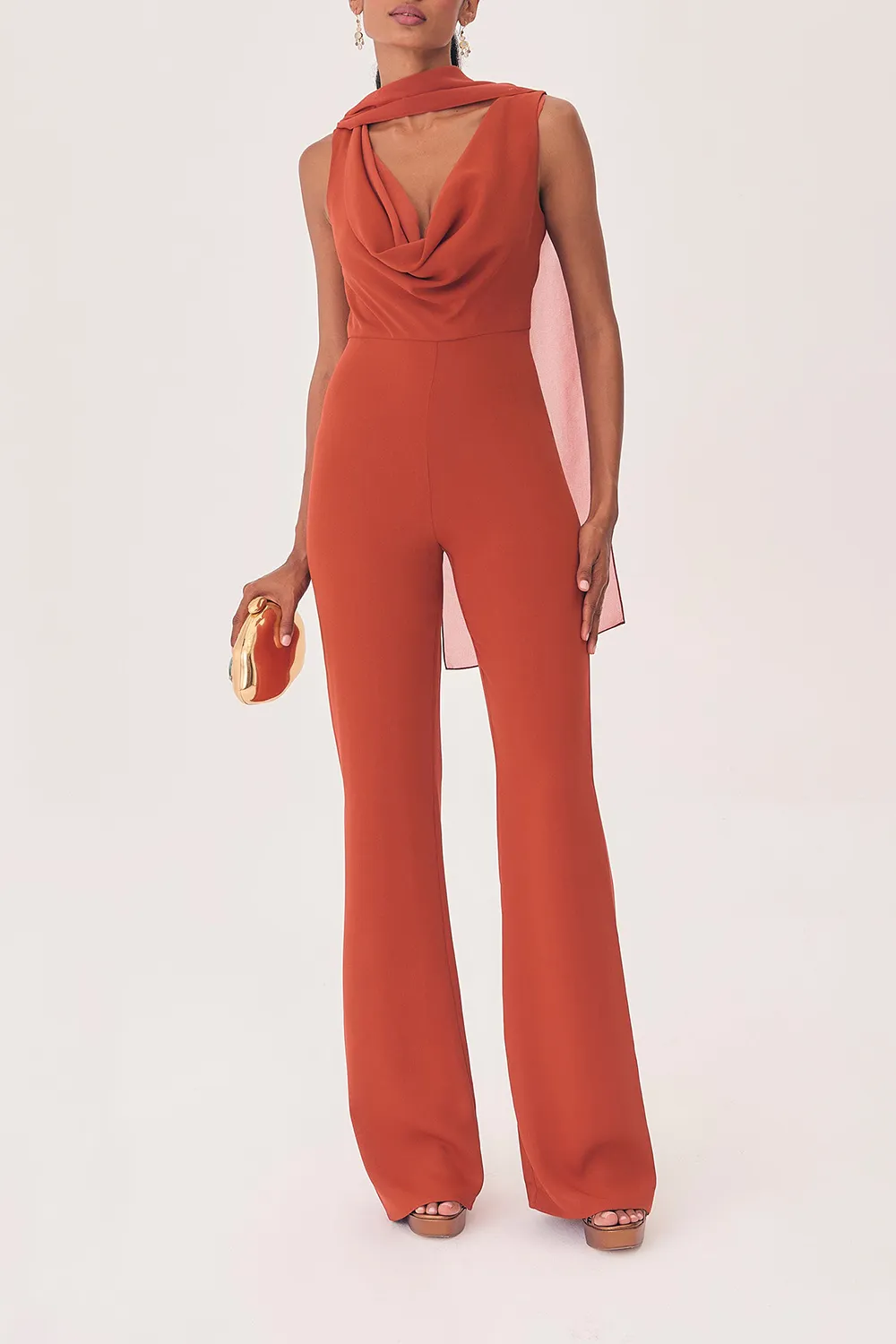 Women's V-neck Jumpsuit