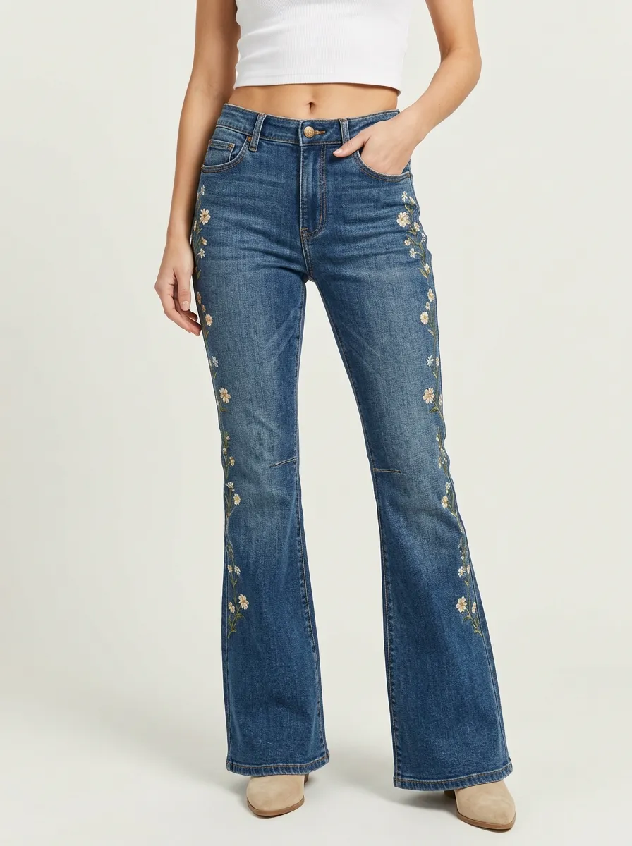 Flared Relaxed Laid Back Jeans