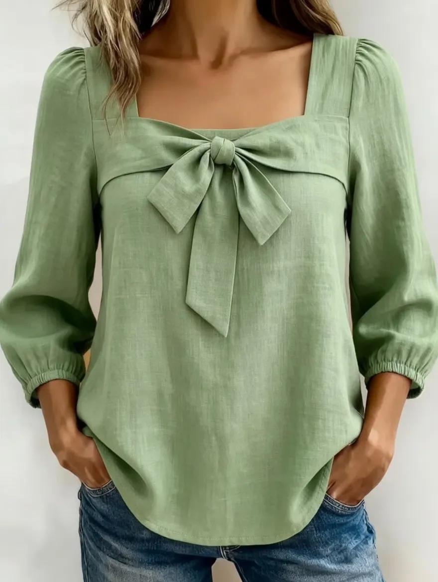 Women's Casual Fashion Pure Cotton Shirt