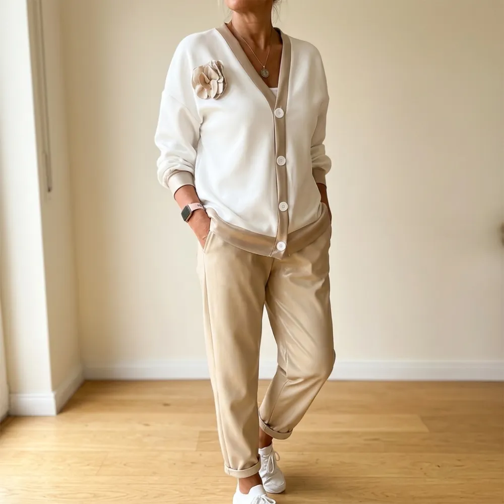 Satin Trim Matching Set