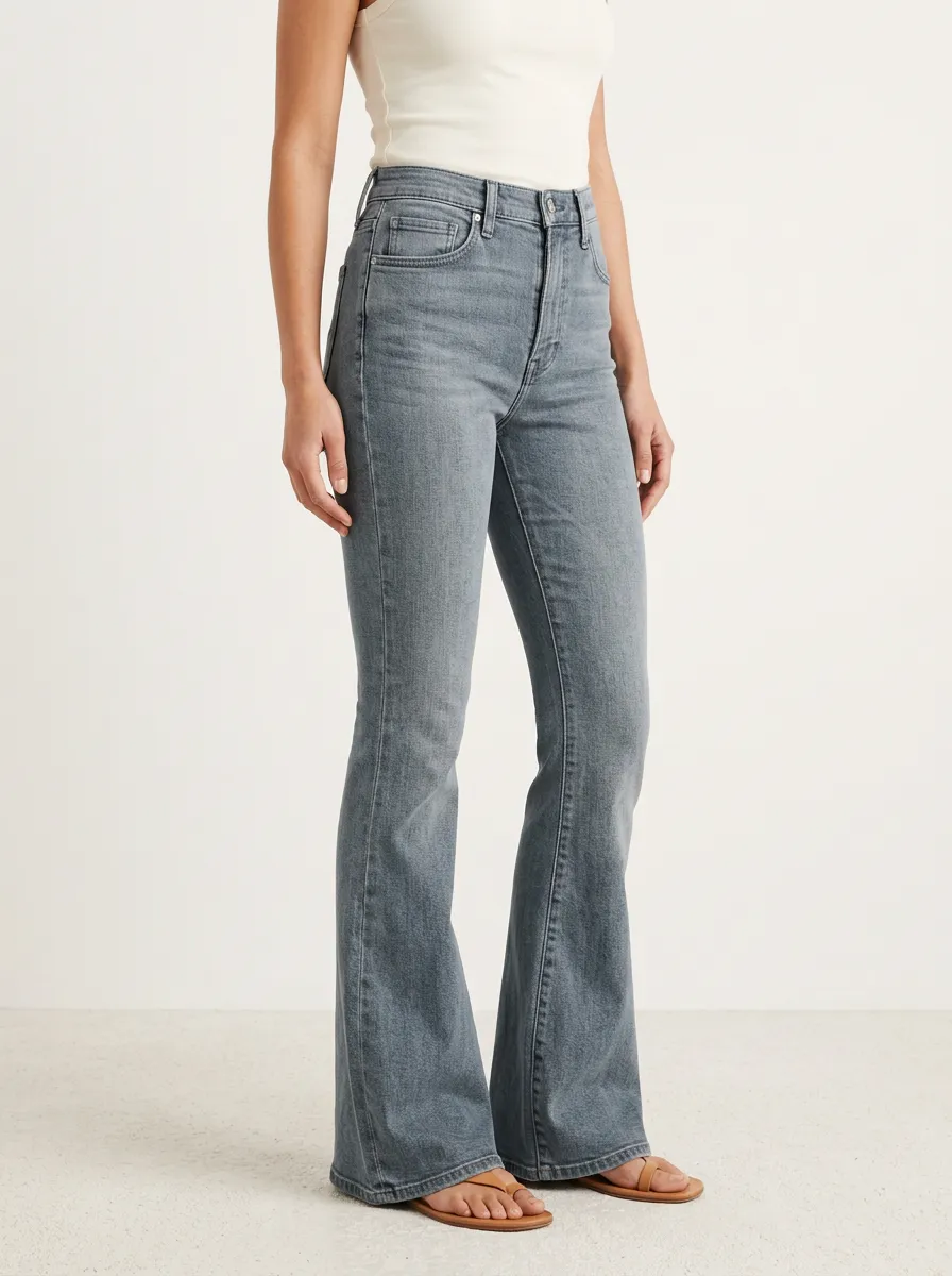 Women's High-Rise Wash Flare Denim Jeans