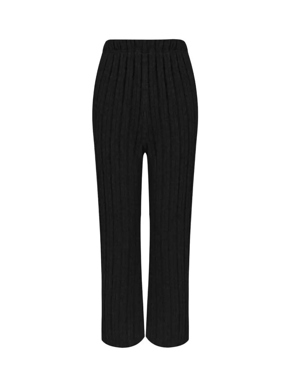 Plus Size Ribbed Knit Button Front Top and Pants Set