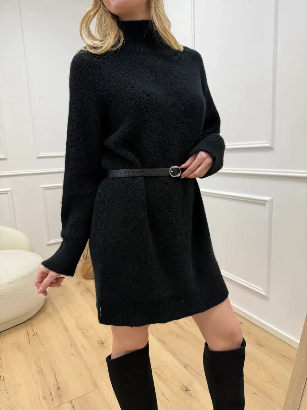 Elevated Easy Drape Mini Dress