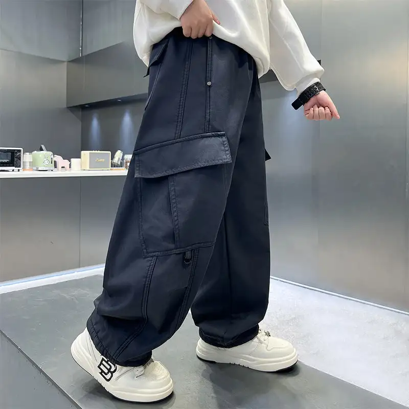 Men's Casual Cargo Pants with Deep Pockets