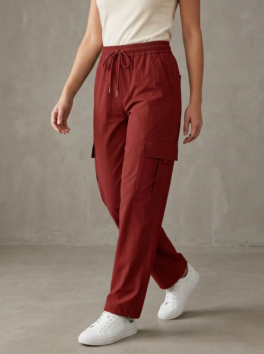 Women's Classic Boho Inspired Cargo Cargo Work Pants