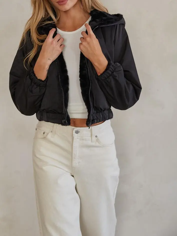 Reversible Faux Fur Jacket