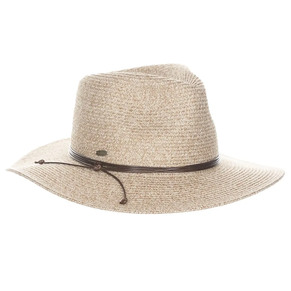 Women’s Packable Wide Brim Straw Safari Hat