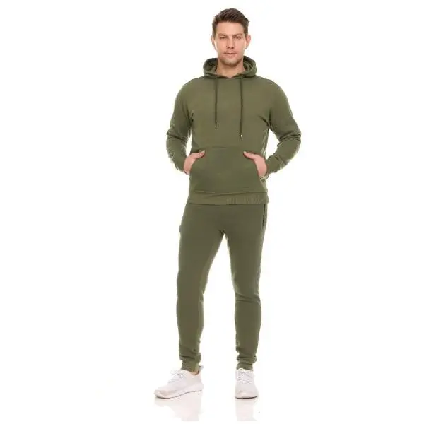 Men’s Fleece-Lined Hoodie & Jogger 2-Piece Set – Stay Warm, Stay Stylish
