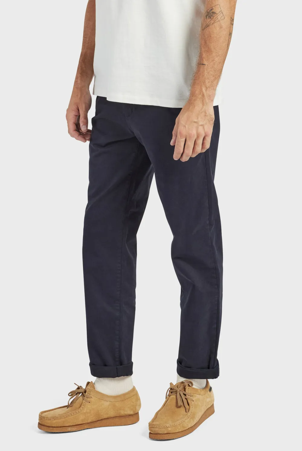 Black Slim Fit Linen Blend Trousers