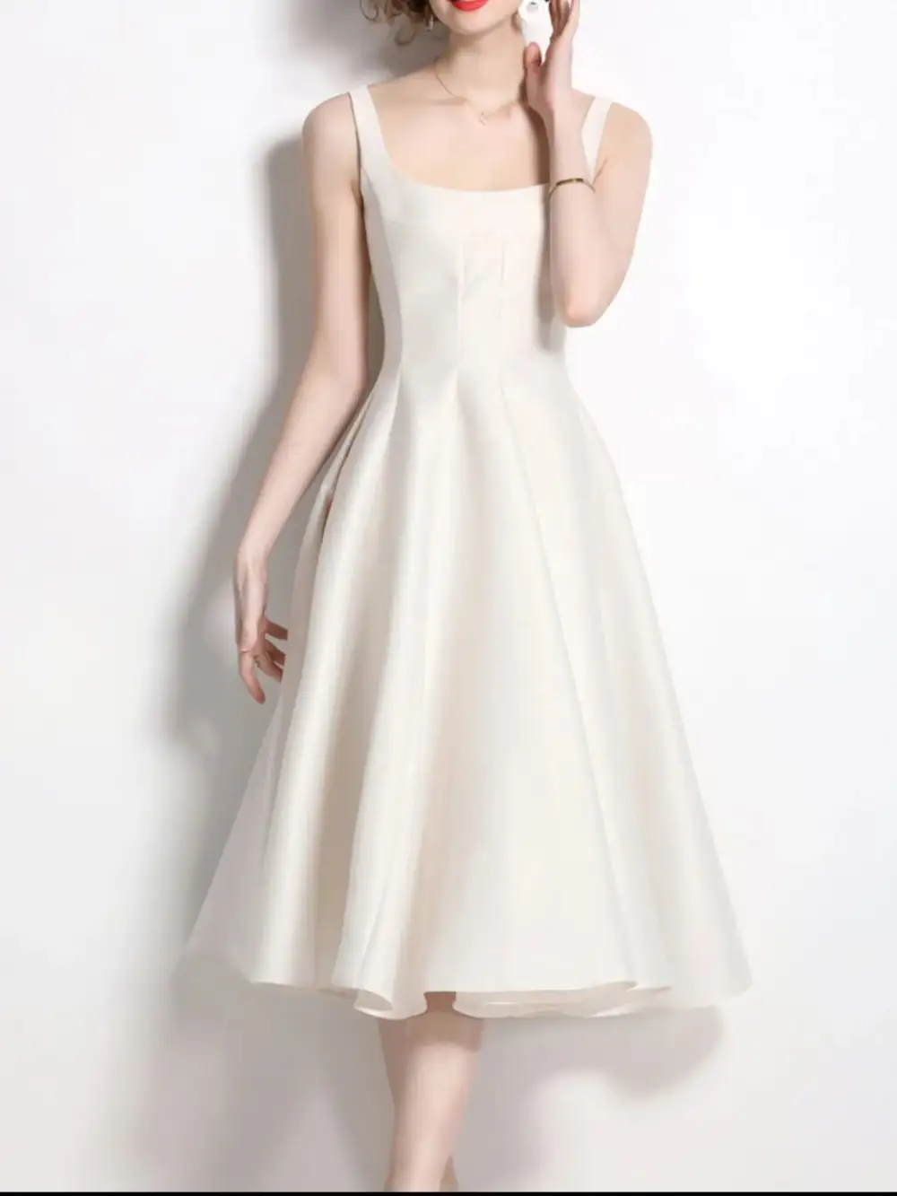 Easy Fit Sleeveless Midi Dress