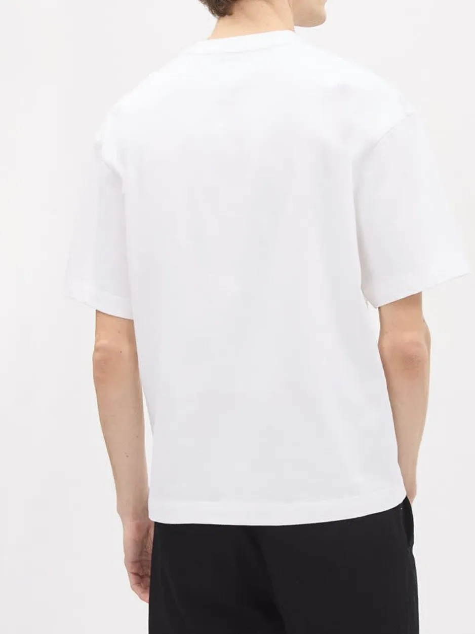 Bright White Oversized Short-Sleeve Crew-Neck Tee